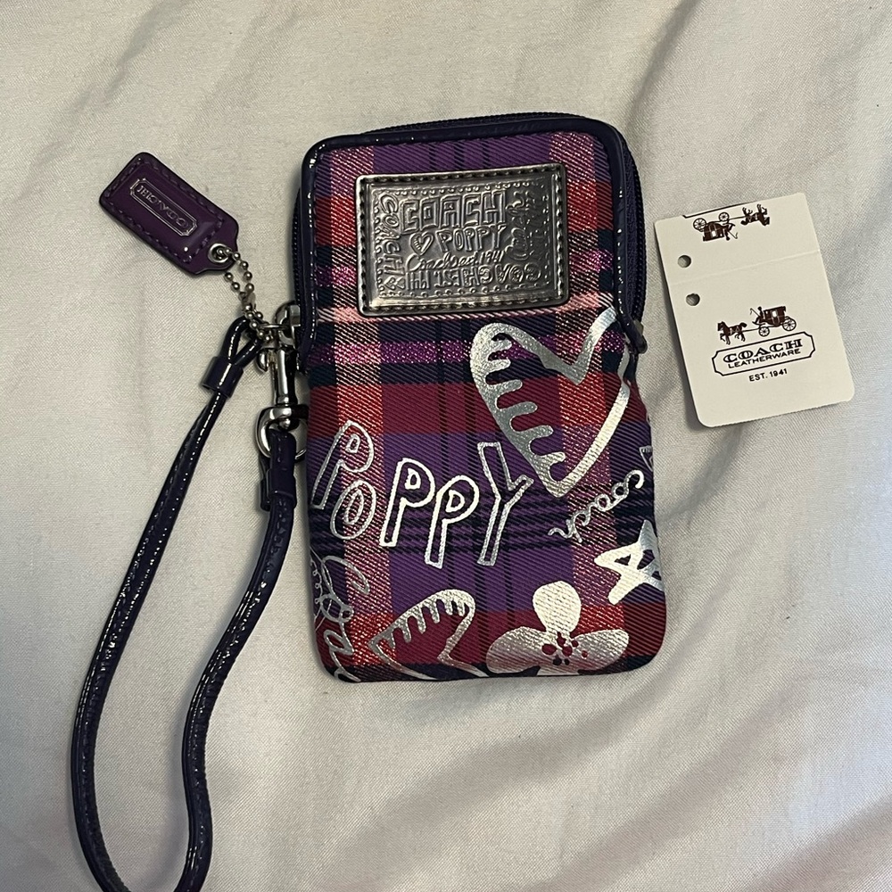 Coach Poppy Wristlet